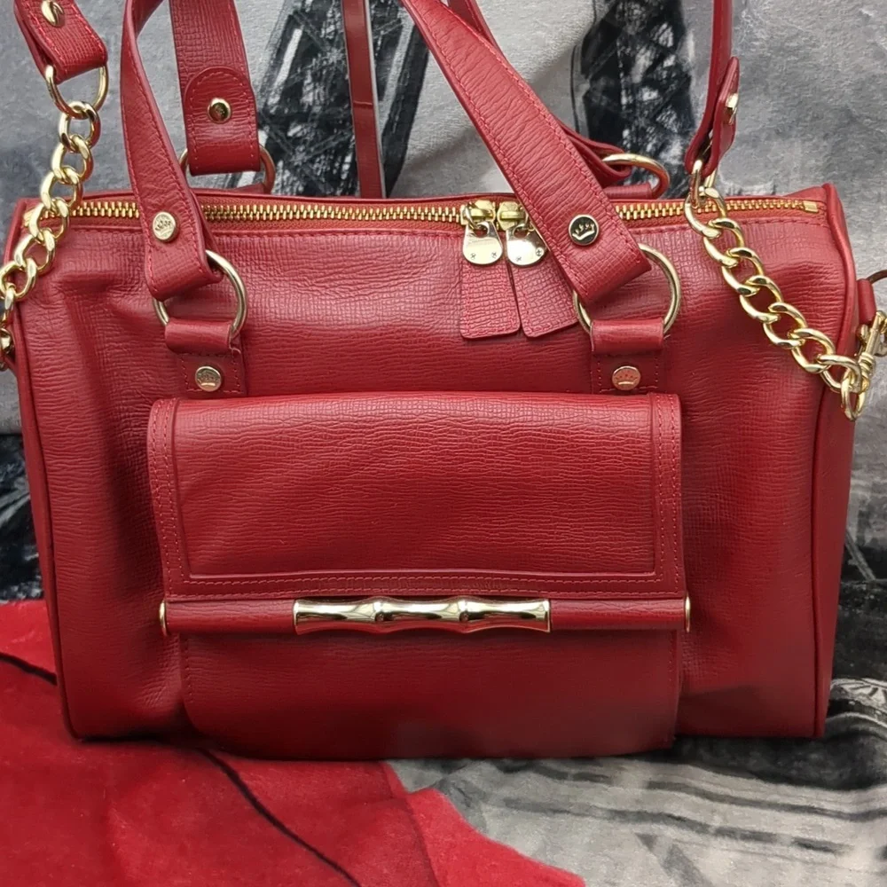 Elaine Turner leather satchel